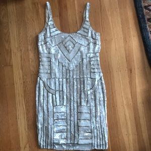 Adrianna Papell sequin dress